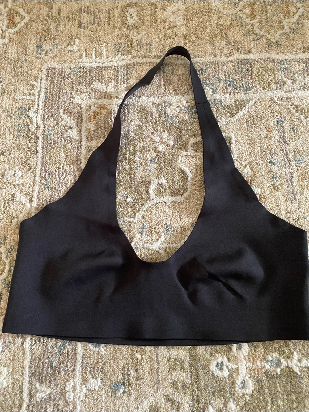 Free People Black Halter Bra